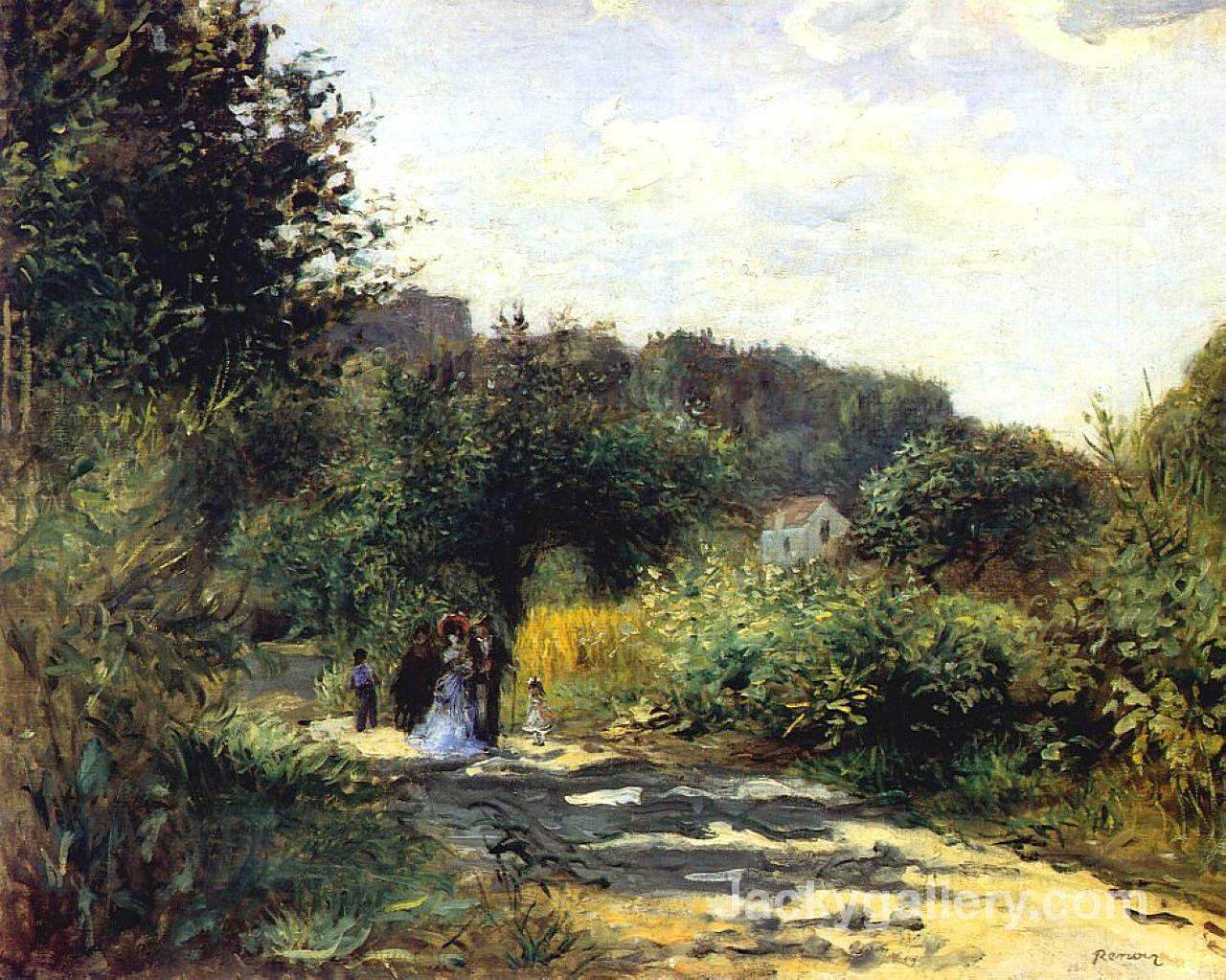 A Road in Louveciennes by Pierre Auguste Renoir paintings reproduction